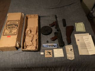 Vintage Thompson Tommy Gun With All Origonal Paper Dated 1971 Mcg Tokyo Japan