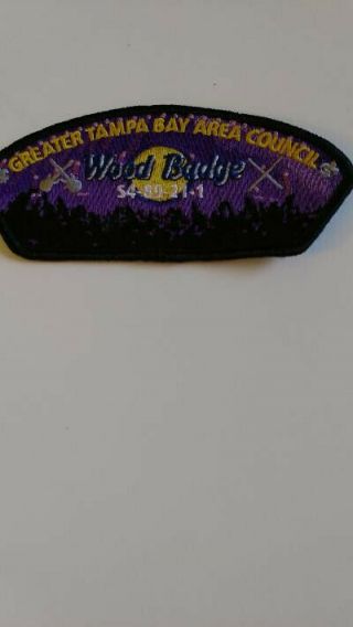 Bsa,  Greater Tampa Bay Area Council,  Wood Badge S4 - 89 - 21 - 1 Purple Bkgd