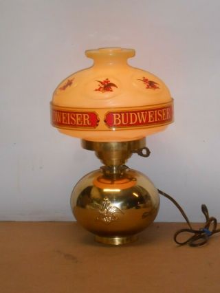 Vintage Budweiser Lighted Wall Sign Advertising Beer Bar Man Cave Electric