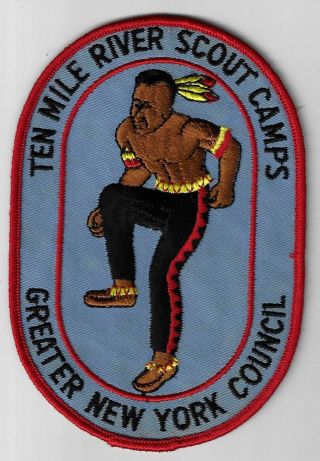 Bsa Ten Mile River Scout Camps Greater York Council Red Bdr.  [mx - 2043]