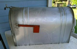 Vintage Large Sears Roebuck Galvanized Steel Package Mailbox Us Mail 15 X11 " X23 "