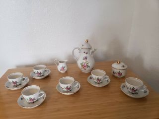 Vtg Winterling (wiuterliug) 15 Piece Bavaria Germany Rose Mini China Set Teapot