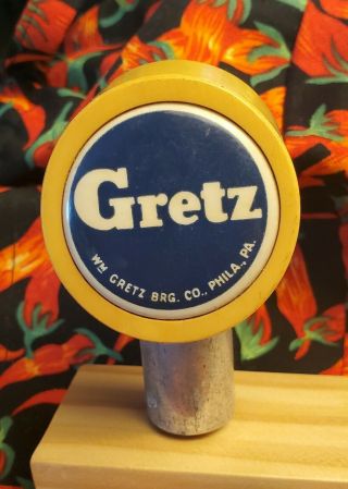Vintage Gretz Beer Ball Knob Tap Handle William Gretz Brewing Co Philadelphia Pa