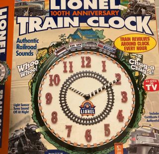 Nib Lionel 100th Anniversary Train Alarm Clock / - Great