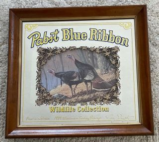 Pabst Blue Ribbon Turkey Mirror - Wildlife Series -