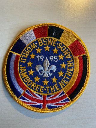 1995 18th World Scout Jamboree Uk Contingent Bswe Badge British Scouts In Europe