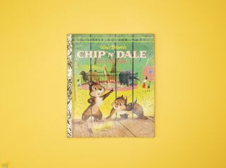 1954 Vintage Book A Little Golden Book Chip N Dale At The Zoo A Edition