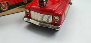 Tin Toy Nomura Battery operated Mystery Action Fire Chie car,  box 2