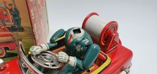 Tin Toy Nomura Battery operated Mystery Action Fire Chie car,  box 5