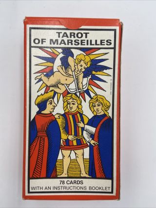 Tarot Of Marseilles By B.  P.  Grimaud 1963 Vintage (made In France) Complete
