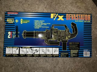 RARE TOOTSIETOY F/X DEVASTATOR ELECTRONIC CAP MACHINE GUN 1992 2