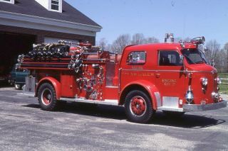 South Salem Ny 1956 American Lafrance Pumper - Fire Apparatus Slide