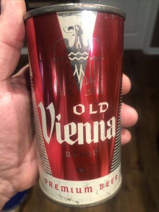 Old Vienna Beer Empty Flat Top Beer Can From Old Vienna Brewing Co Chicago Il