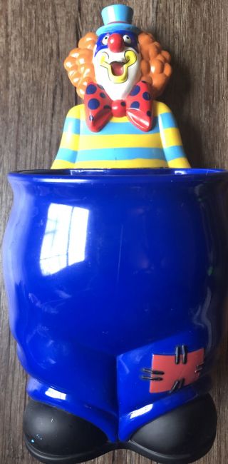 Vtg Ringling Bros Barnum And Bailey Circus Clown Snack Cup Bowl Planter