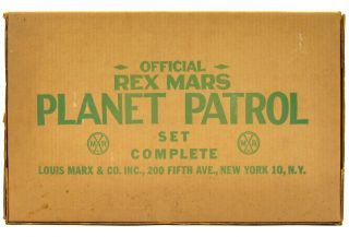 Vintage Marx Rex Mars Space Planet Patrol Tom Corbett Academy Playset,  Box Ex - Nm
