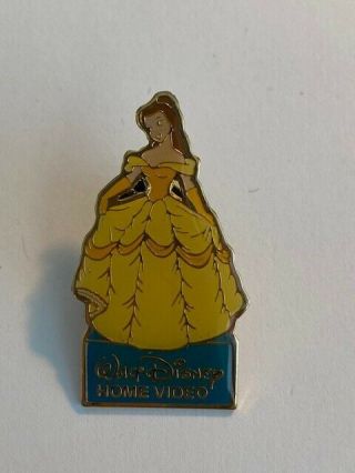 Walt Disney Home Video Belle Beauty And The Beast Yellow Dress Disney Pin (b7)