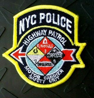 York Police Highway Patrol Motor Carrier Safety Unit Patch