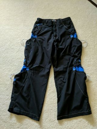 Vintage Macgear Pants Black Blue Sz 34