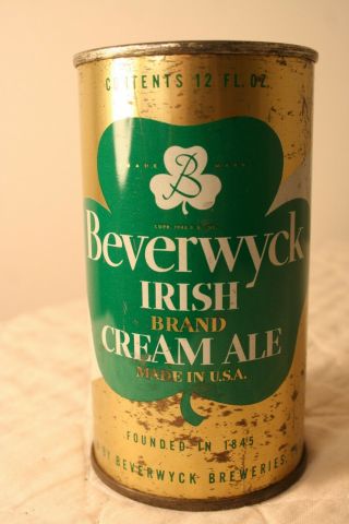 Beverwyck Irish Brand Cream Ale 12 Oz.  1950 