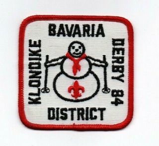 Boy Scout Transatlantic Council Tac Bavaria District Klondike Derby 1984 Patch