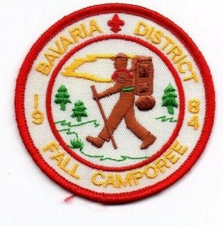 Boy Scout Transatlantic Council Tac Bavaria District Fall Camporee 1984 Patch