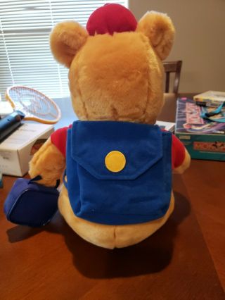 Disney Store Exclusive Winnie The Pooh Back To School Plush 12 " Stuffed Bear