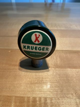 Krueger Beer Ball Knob Tap Marker Sign Green Ale