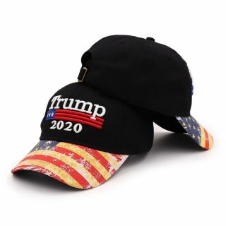 Embroidery Republican Trump For 2020 President America Baseball Cap Hat Black