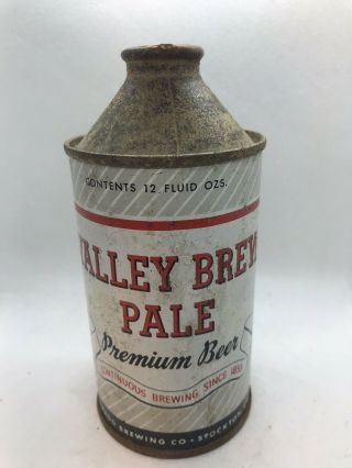 Valley Brew Pale Premium Cone Top Beer Can - 12 Fl. ,  Oz. ,  - Irtp - Stockton,  Ca
