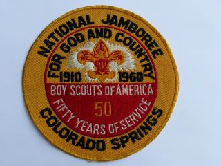 1960 National Jamboree Colorado Boy Scout Bsa Jacket Back Patch