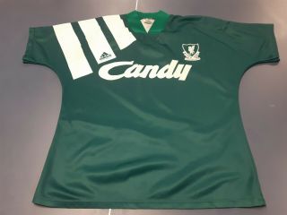 Liverpool 1991/1992 Candy Green Shirt Men 