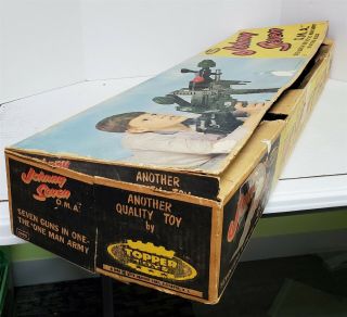 K93 VINTAGE 1960 ' S TOPPER TYS JOHNNY SEVEN O.  M.  A WITH BOX 2