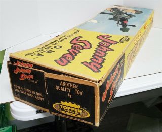 K93 VINTAGE 1960 ' S TOPPER TYS JOHNNY SEVEN O.  M.  A WITH BOX 3