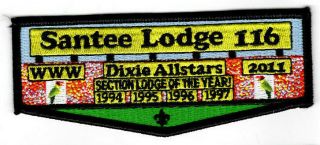 Oa Santee Lodge 116 S34 Flap 2011 Dixie Pee Dee Area Council Sc [zig393]