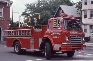 Cambridge Ma E8 1978 International Continental Pumper - Fire Apparatus Slide