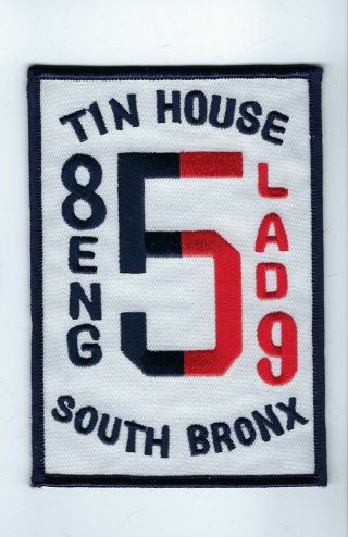 York City Fire Dept.  Fdny Engine 85 Ladder 59 Tin House Patch -