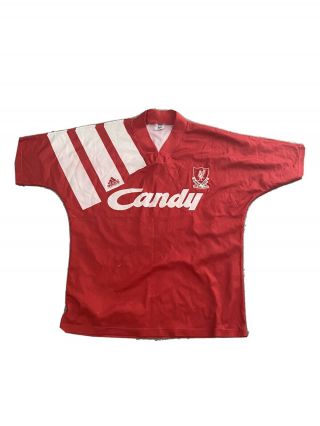 Vintage Liverpool Adidas Home Shirt 1992 Size 42/44