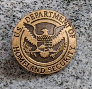 Us Department Of Homeland Security Lapel Copper Color Pin Tom Ridge