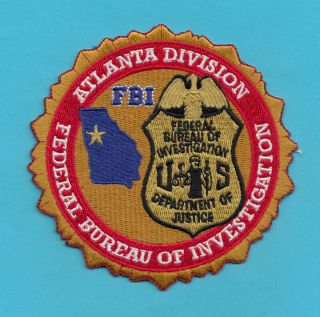 C3 Gman Fbi Atlanta Agent Terrorism Police Patch Taskforce Fed Jttf Ocdetf