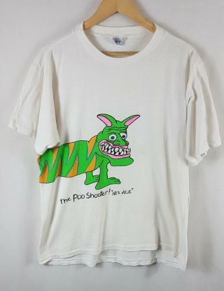 Poo Shooter Beach Crew Mens T Shirt Xl Extra Large Vintage Single Stitch Vtg 90s
