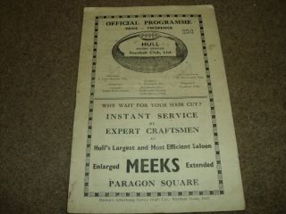 Rare Vintage Rugby League Programme Hull V Bramley Challenge Cup 28th Feb 1948