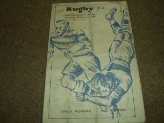 Rare Vintage Rugby League Programme Belle Vue Rangers V Wigan 31st August 1946
