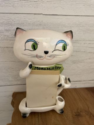 Rare Vintage Cozy Kitten Japan Holt Howard Pixieware Memo Minder