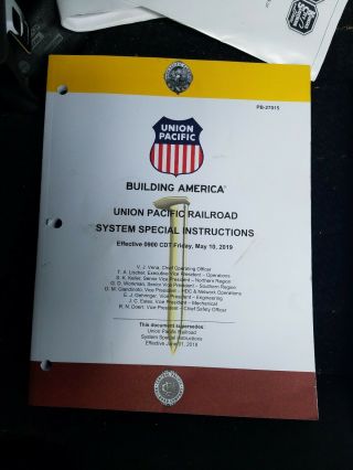 Union Pacific System Special Instructions May 10,  2019