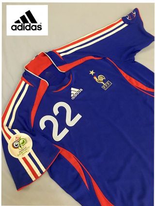 France Football Shirt medium RIBERY World Cup Vintage Adidas 2006 3