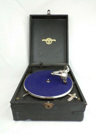 Vintage Portable Gramophone 1920s/30s Columbia Vivatonal Grafonola Record Tray