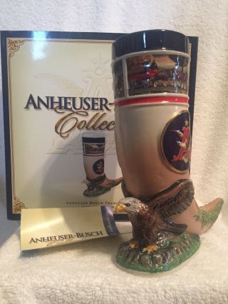 Anheuser Busch Traditions Ceramic Horn Stein Cs627