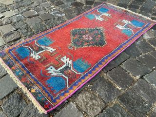 Doormats,  Vintage Rug,  Handmade Rug,  Turkish,  Small Rug,  Organic | 1,  6 X 3,  6 Ft