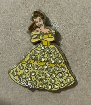 Disney Pin Belle Beauty And The Beast Jeweled Dress Retired
