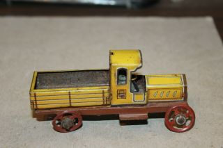 VINTAGE 1920 ' s TIN LITHOGRAPH FISCHER PENNY TOY DELIVERY TRUCK made in Germany 2
